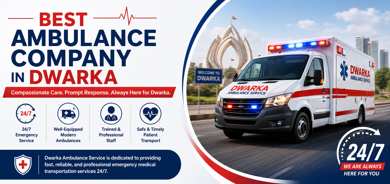 PTA Ambulance Service by Dwarka Ambulance Service